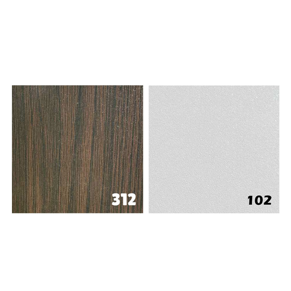 Shoe cabinet 120 x 120 x 40 cm - Brown and White - AZ111319