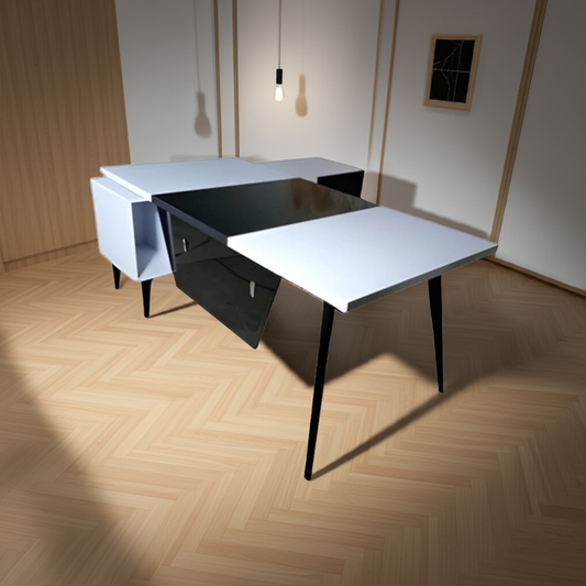 Desk 140 x 60x 75 - wooden black - AZ1280