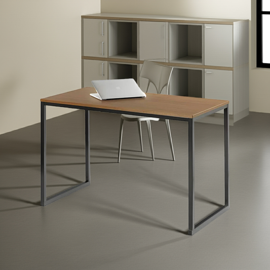 Desk 120 x 60 x 75 cm - Wooden and Black - AZ1053