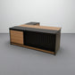 Desk 75*200*80 CM - Wooden and Black - AZ12076