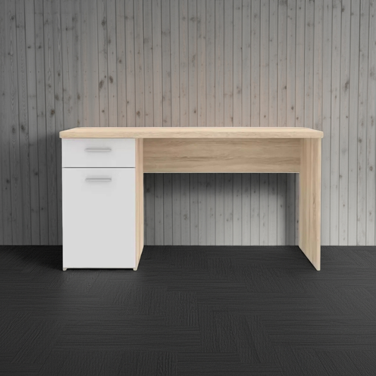 Desk 120 x 45 x 74 cm - Beige and White - AZ1054