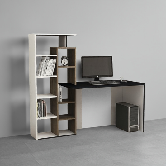 مكتب بمقاس 120 × 60 × 75 سم - خشبي وأبيض - AZ1181