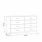 وحدة أدراج، 120 × 40 × 80 سم - أبيض - AZ50063