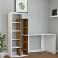 Desk 140 x 50 x 130 cm - White and Brown - AZ1010
