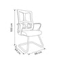 Fixed Back Office Chair 66*64*100 cm - Black - A859