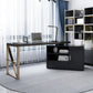 Desk 120 x60x 75 cm - black- AZ1302