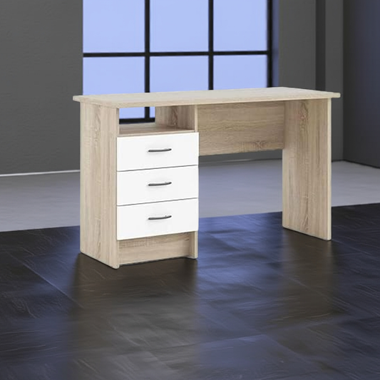 Desk 120 x 50 x 75 cm - Wooden and White - AZ1048