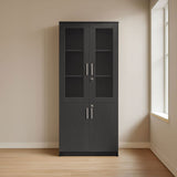 مكتبة 2 ضلفة – 200×80×40 سم – رمادي – AZ50032