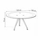 Meeting table 120 x 120 x 75 cm - Black - AZ111251