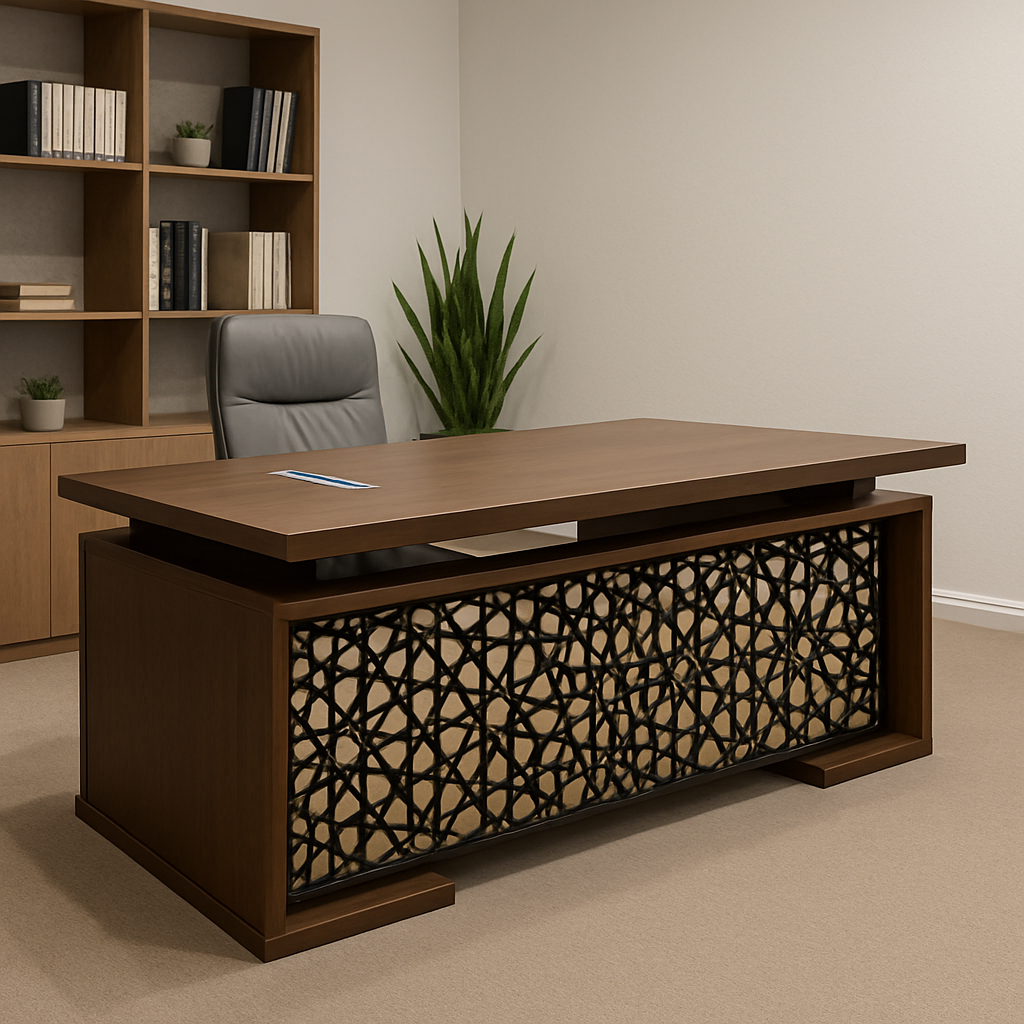 Desk 75*200*80 CM - Brown - AZ120122
