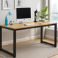 Desk 120 x 60 x 75CM - wooden  and black  - AZ1251