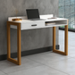 Desk 75 x 200 x 80 cm - Wooden and White - AZ11126