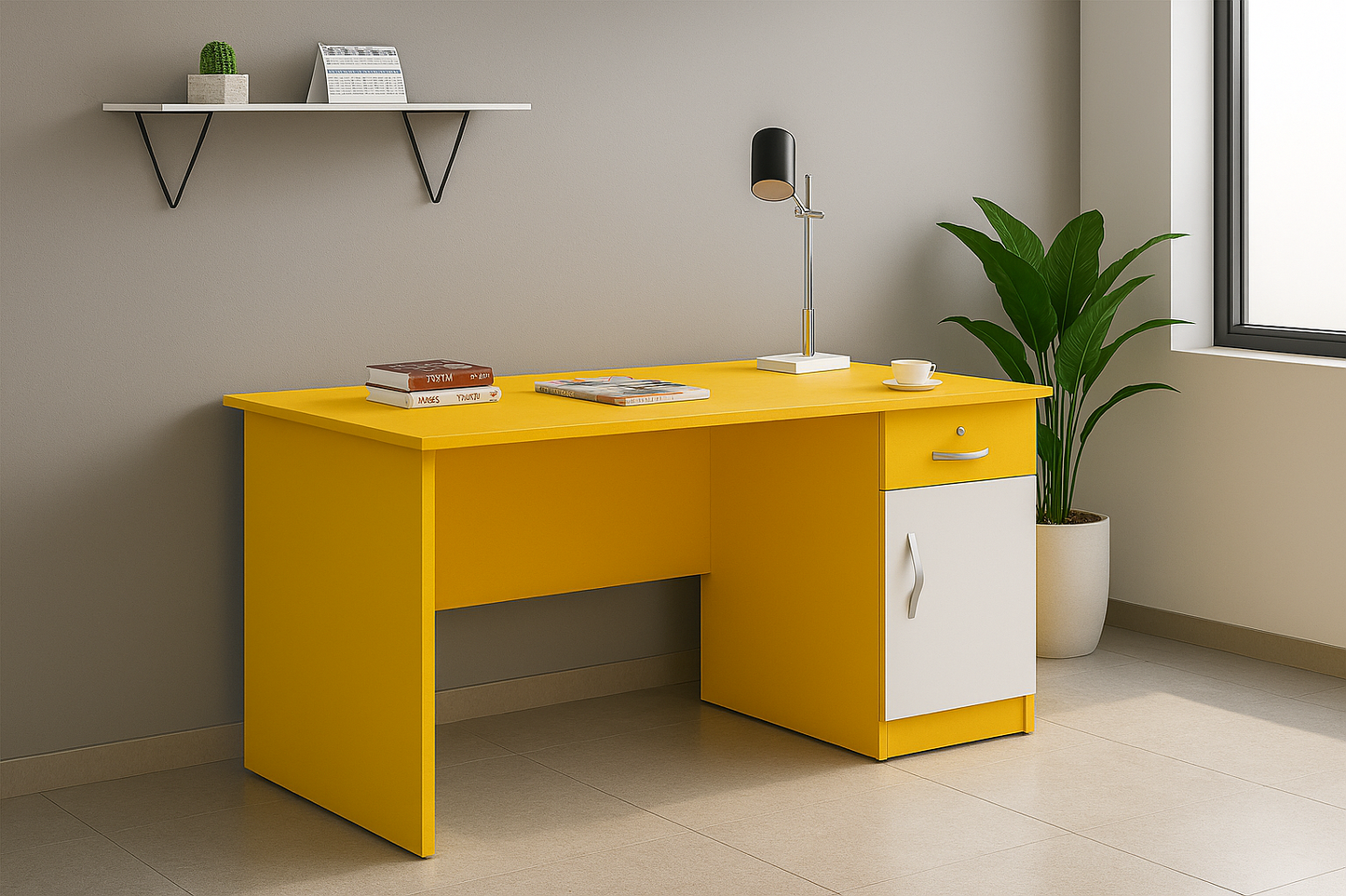 Desk 120 x80 x 50 cm - Gray& white - AZ1097