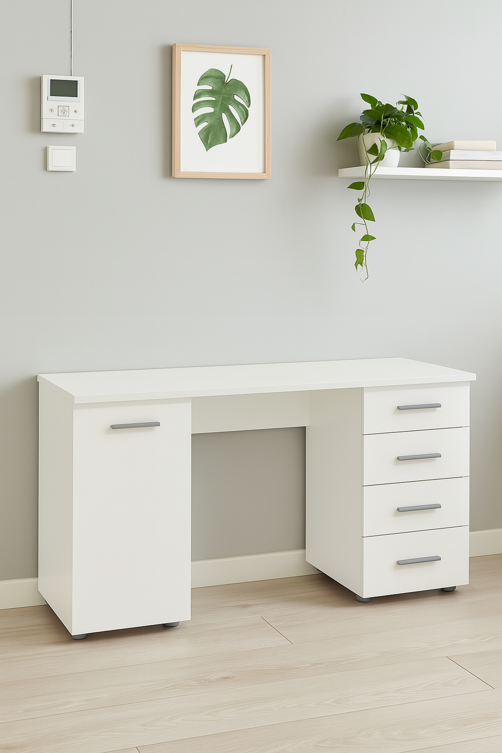 Desk 140 x 60 x 75 cm - White - AZ1011