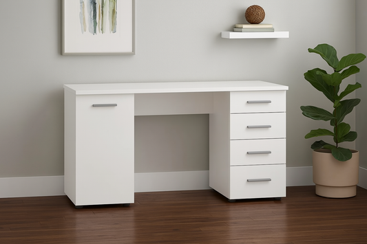 Desk 140 x 60 x 75 cm - White - AZ1011