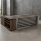 Modern Executive Desk with Horizontal Panel Detailing