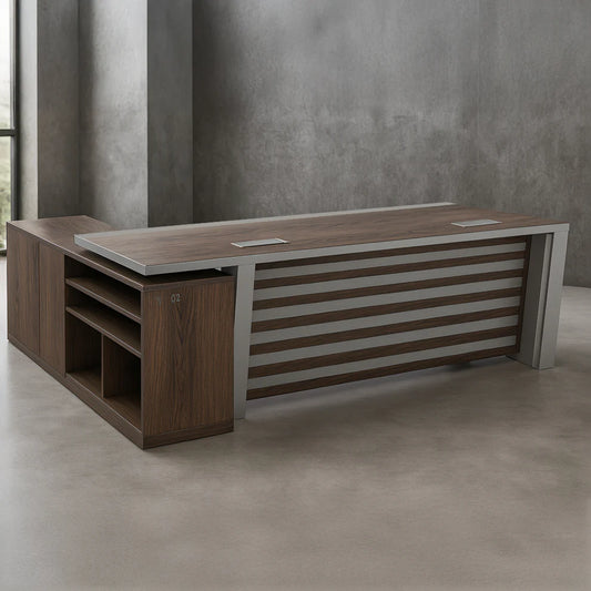 Desk 200*80*75 CM - Wooden and Brown - AZ120113