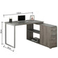Desk 120 x80 x 50 cm - Gray - AZ1096