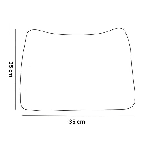 Memory Foam Back Support - 35×35 cm - Black - AZ50057