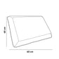 Normal Gel Memory Foam Pillow - 60*40 cm - White - AZ50071