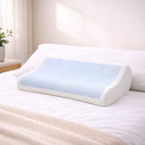 Curvy Gel Memory Foam Pillow - 60*40 cm - White - AZ50066