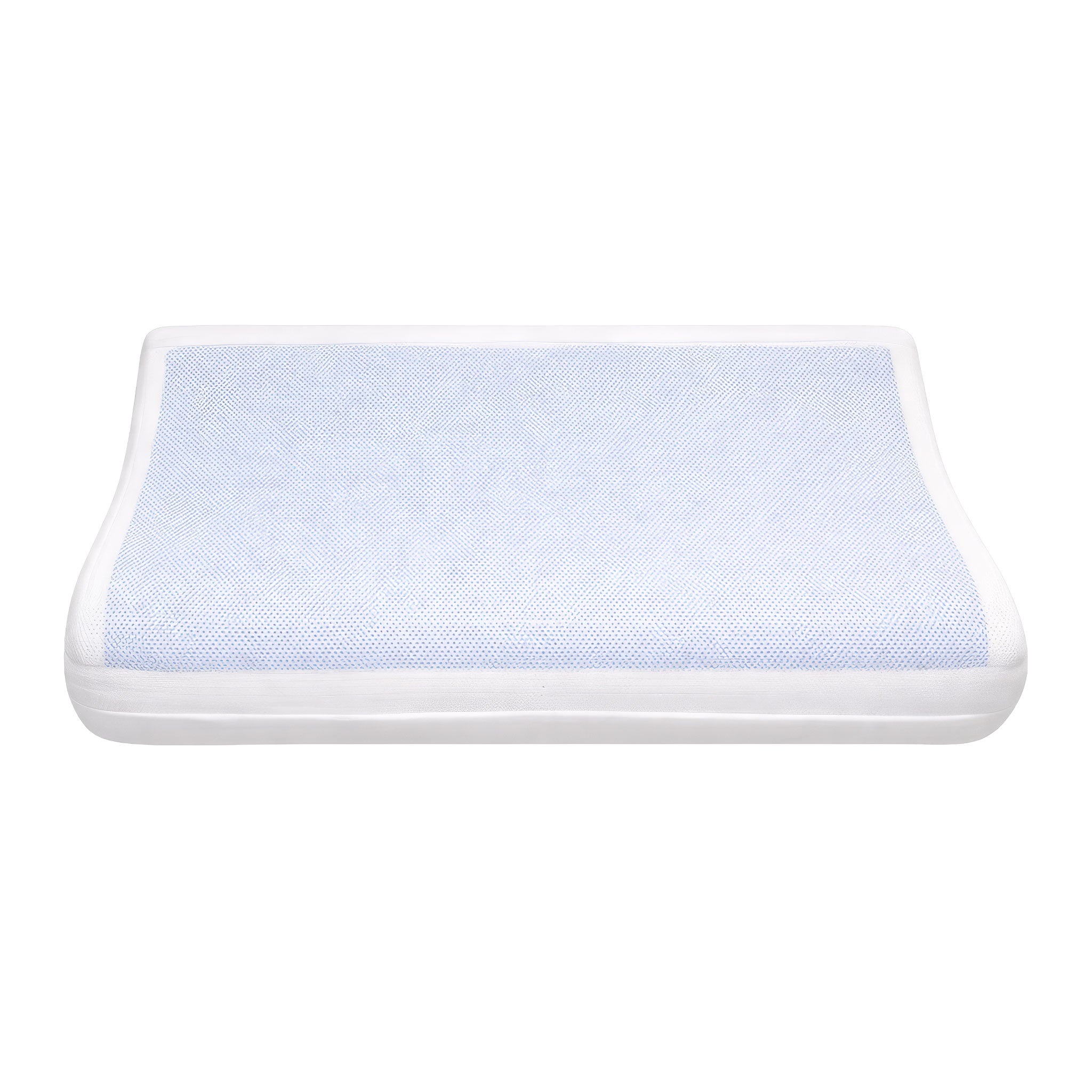 Curvy Gel Memory Foam Pillow - 60*40 cm - White - AZ50066