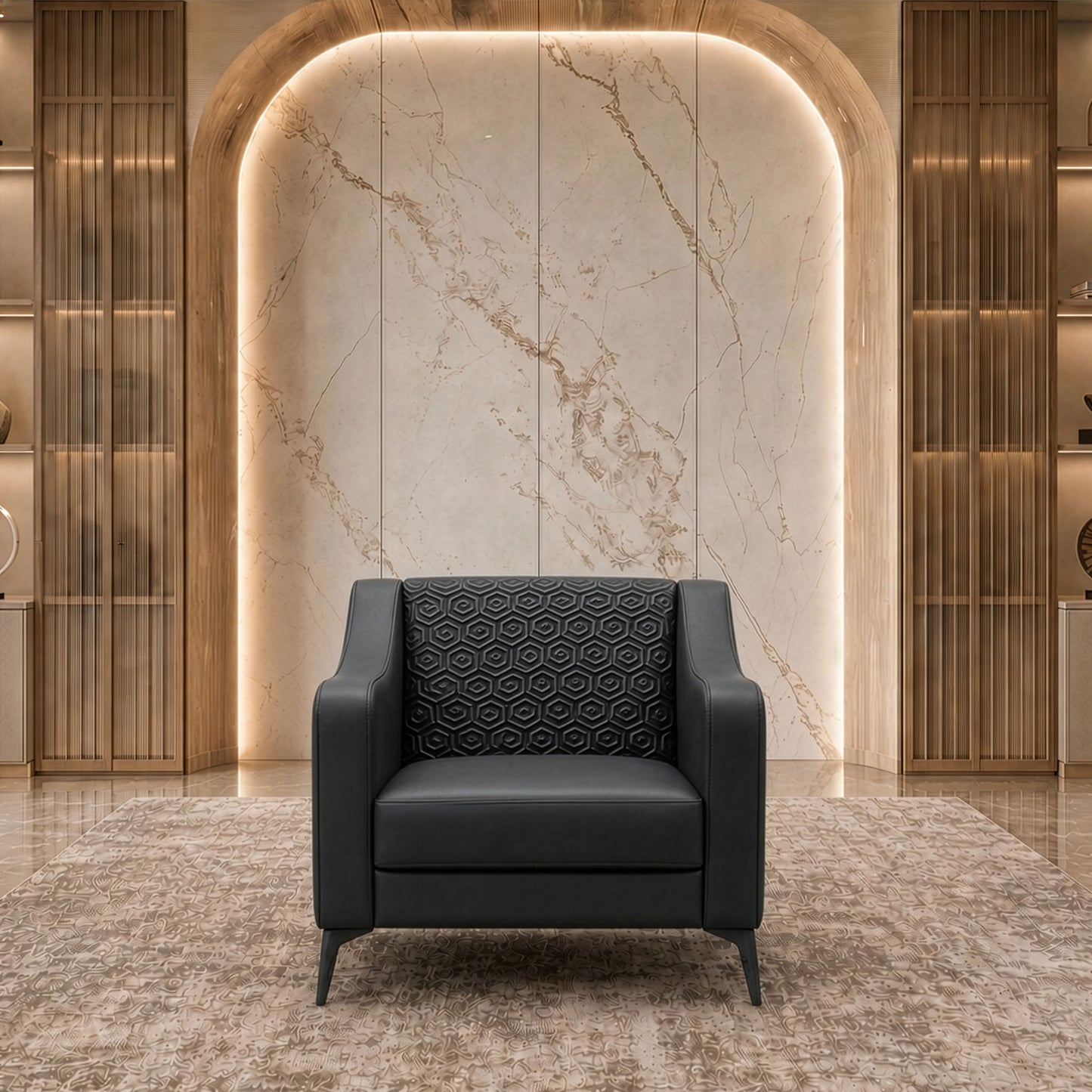 Office Sofa Set – Black - BESAN