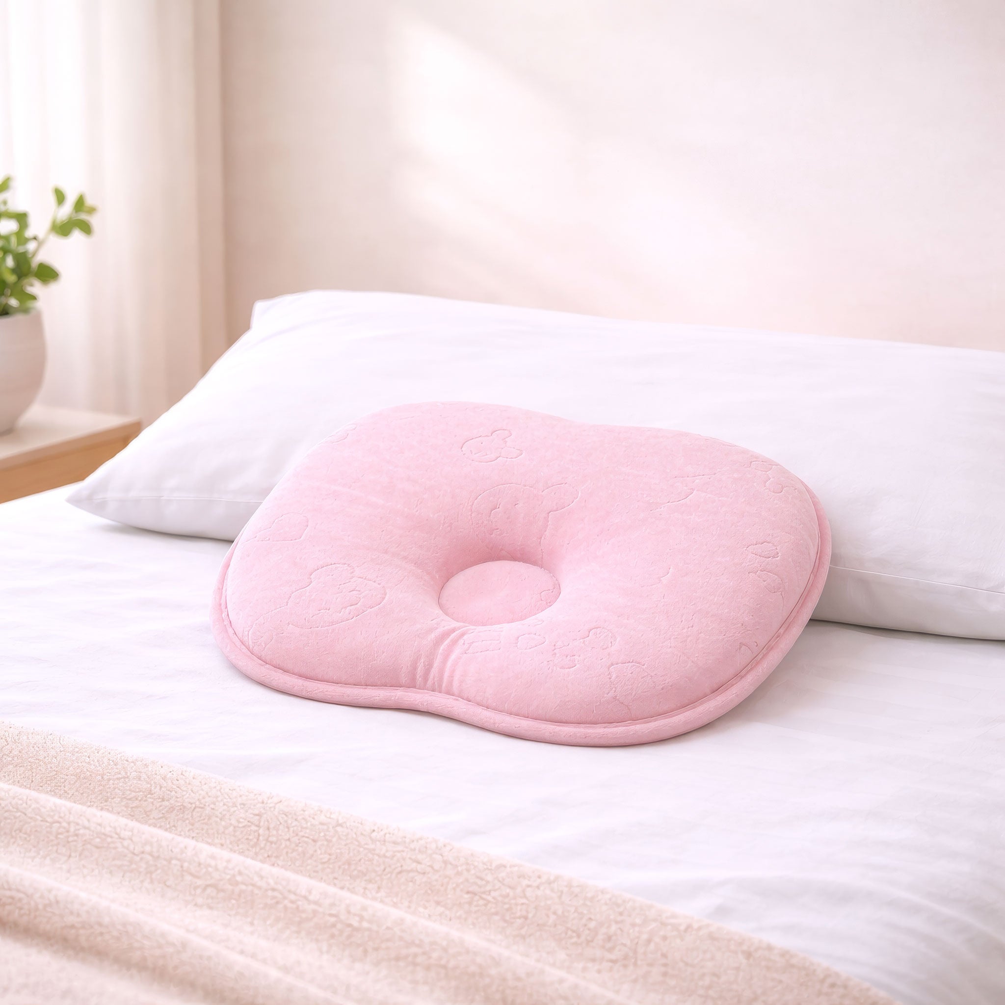 Memory Foam Pillow (Newborn) - Kiara - 35*35 cm - Pink - AZ50070