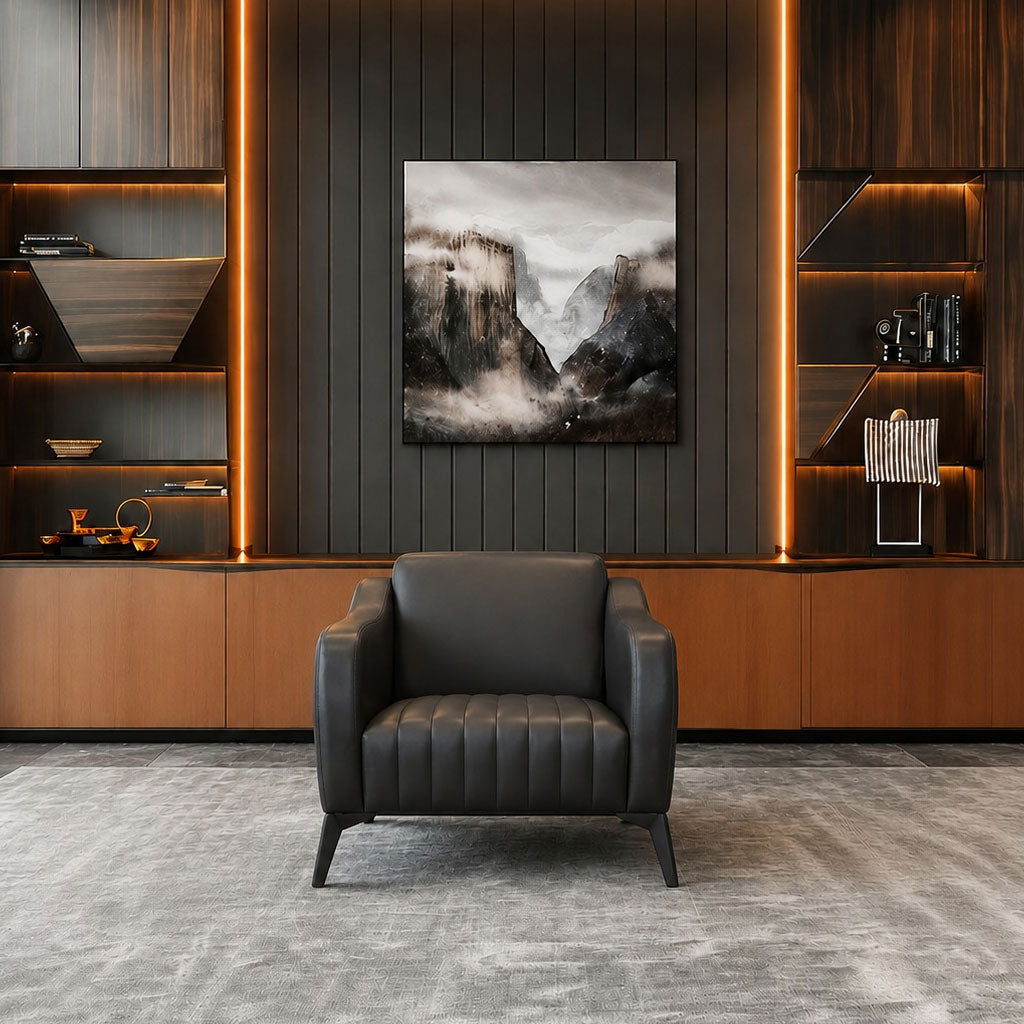 Office Sofa Set – Black - MADINA
