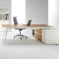 Desk 75 x 200 x 80 cm - Wooden and White - AZ11182