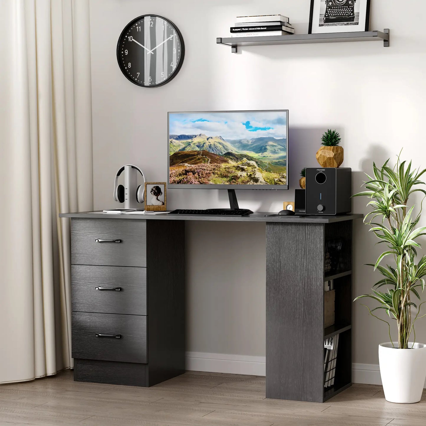 Desk 120 x 40 x 75 cm - Brown - AZ1069