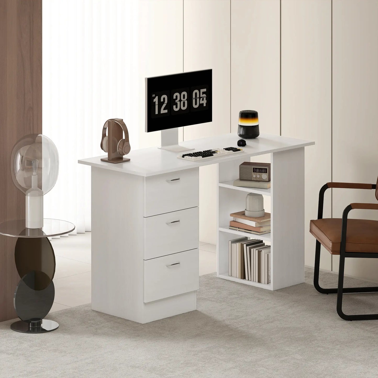 Desk 120 x 40 x 75 cm - Brown - AZ1069