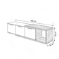 TV Table, 180 × 40 × 45 cm - Wooden and Black - TV Stand 5
