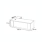 Desk 200×160×75 cm + Side Unit – Brown and Beige – AZ50004