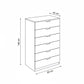 Unit Drawers, 80 × 42 × 146 cm - Black - AZ500120