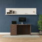 Desk 75 x 160 x 80 cm - Brown - AZ11149