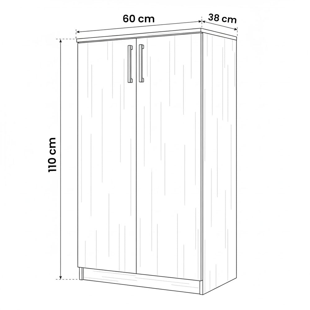 جزامة، 60 × 38 × 110 سم - خشبي - AZ40054