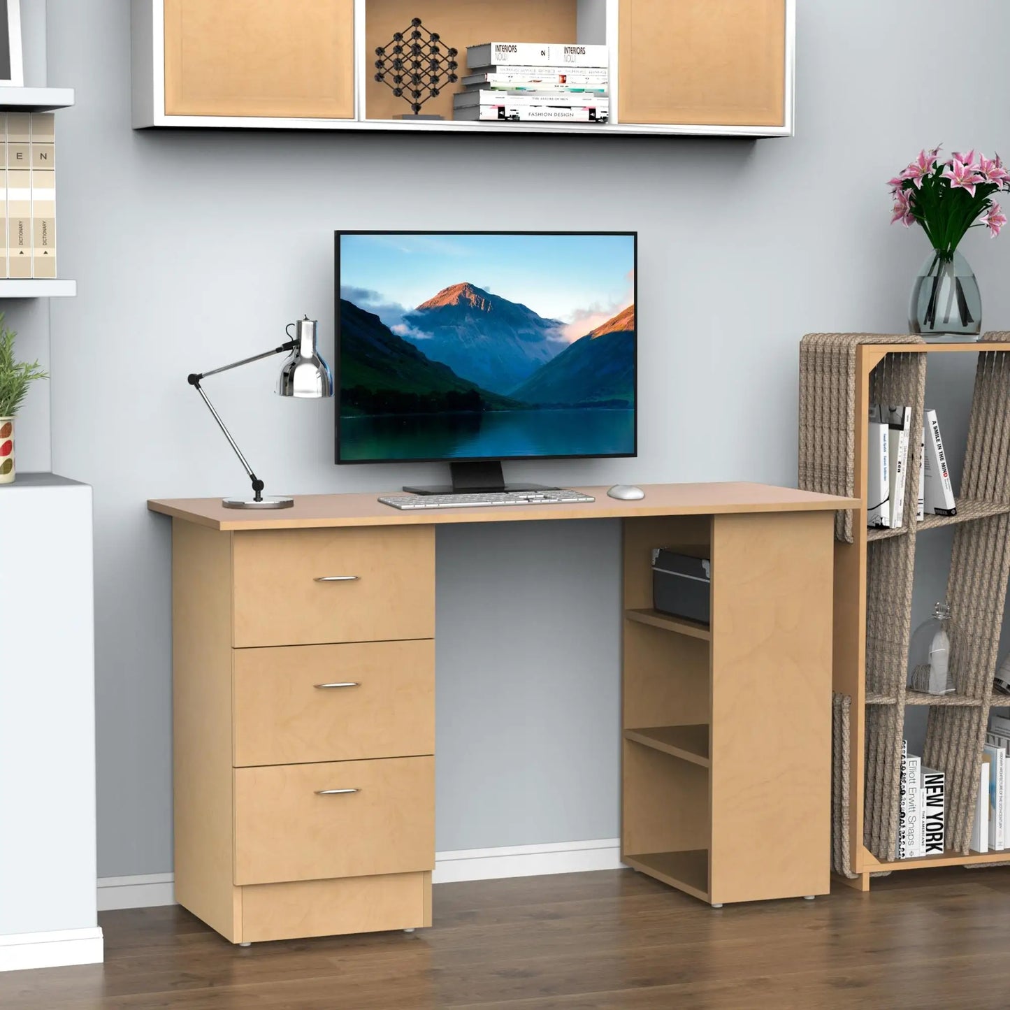 Desk 120 x 40 x 75 cm - Brown - AZ1069